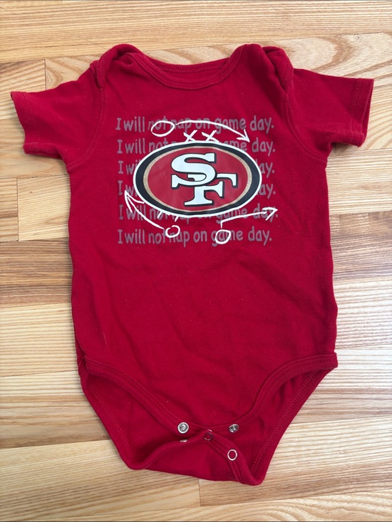 NFL Other - NFL Red 49ers Logo Baby One-Piece Bodysuit Size 3-6m